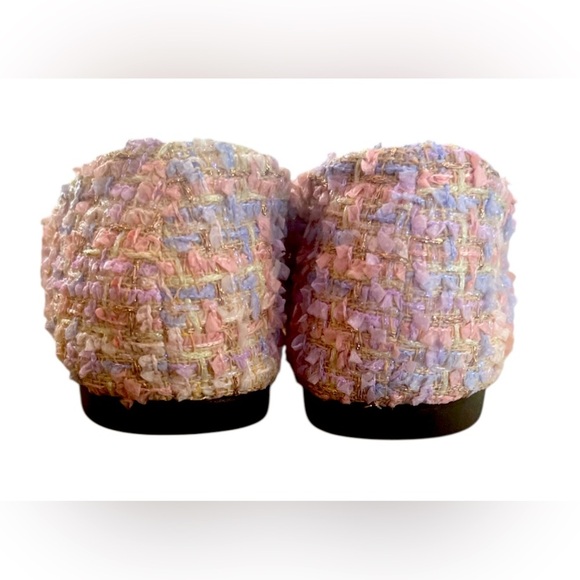 Women's Multicolor Tweed Flats - Picture 4 of 5